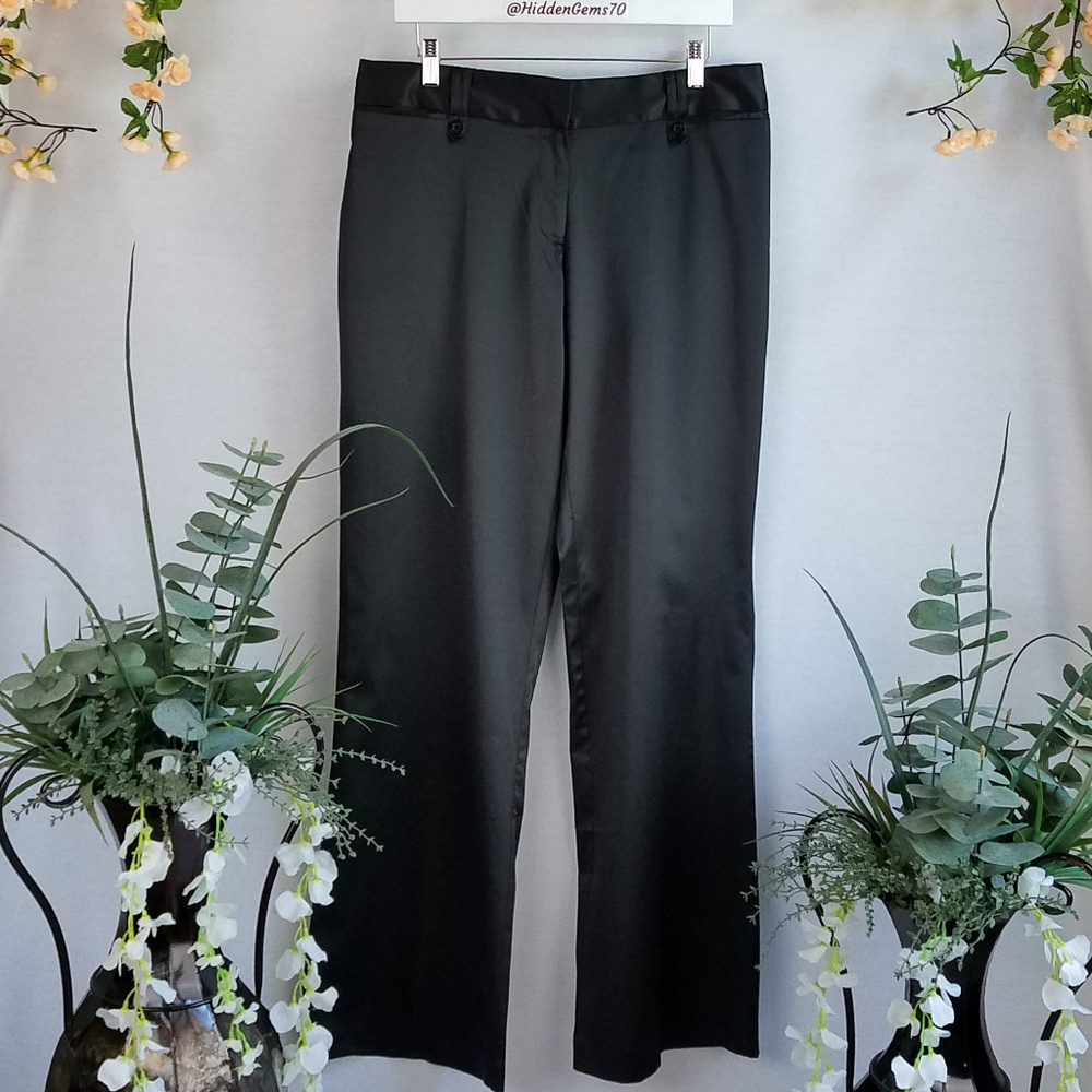 NEW!! First Option Silky Black Dress Pants